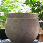 Macetero fibra café 47x40