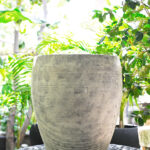 Macetero fibra blanco 55x56